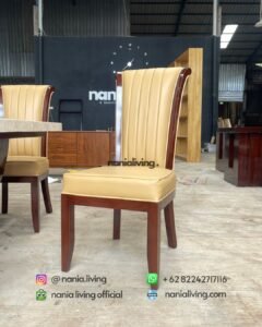 chair Marble Dining Table Set With Slatted Chairs