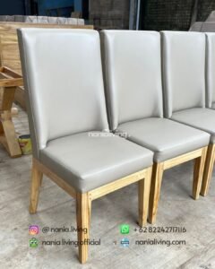 Modern Bleached Teak Dining Chair