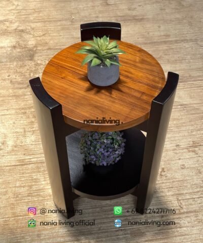 side Modern Teak Side Table