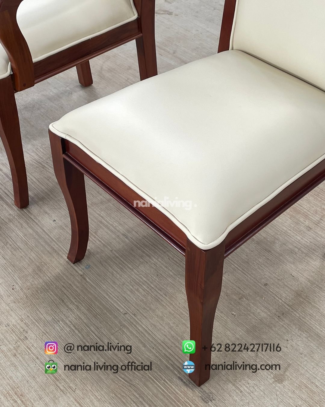 Modern Minimalist Teak Dining Chair With Armrests (3) cushion Modern Minimalist Teak Dining Chair With Armrests