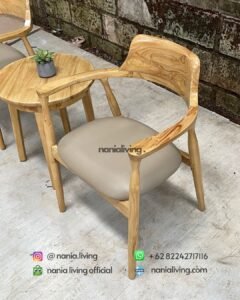 chair Natural Teak Patio Table Set