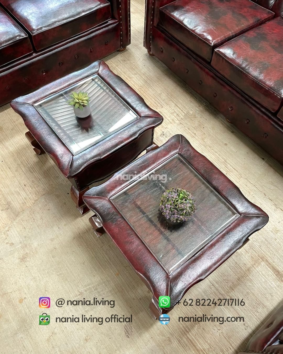 Luxury Chesterfield Sofa Set (6) table Luxury Chesterfield Sofa Set