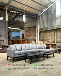 Modern Minimalist Living Room Sofa Set With A Coffee Table