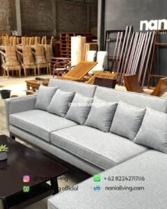 cushion Modern Minimalist Living Room Sofa Set With A Coffee Table