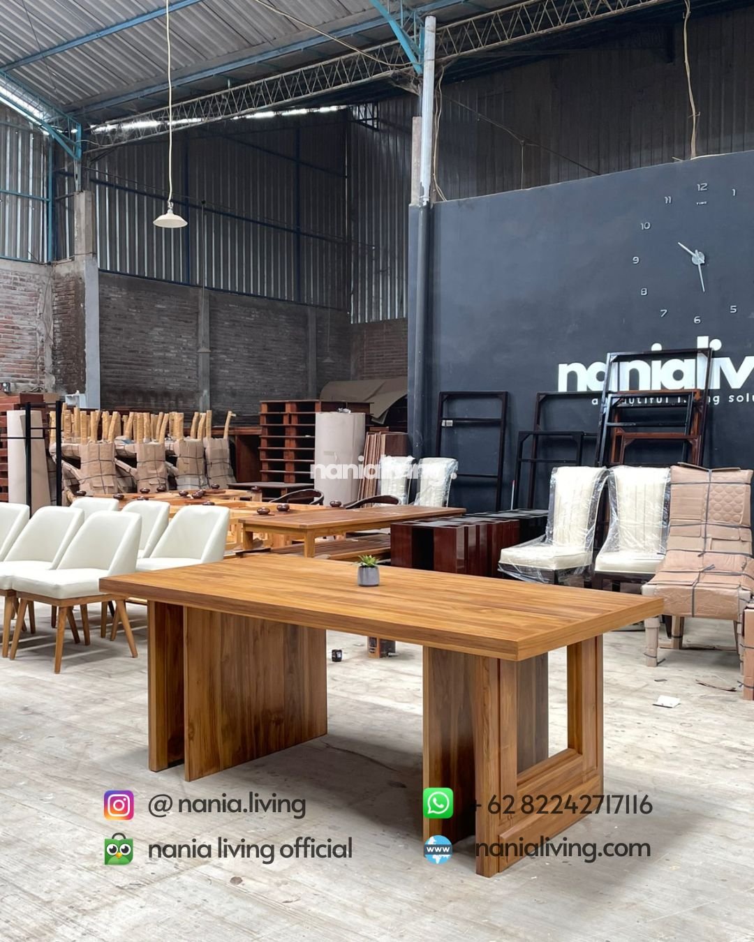 Modern Teak Dining Tables Only (4) top Modern Teak Dining Tables Only