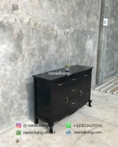 Classic Teak Sideboard With 6 Drawers