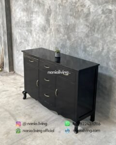 detail Classic Teak Sideboard With 6 Drawers