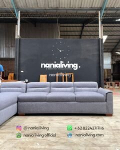 Modern Blue Corner Sofa