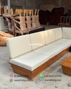 cushion Modern Corner Sofa Set With 2 Tables