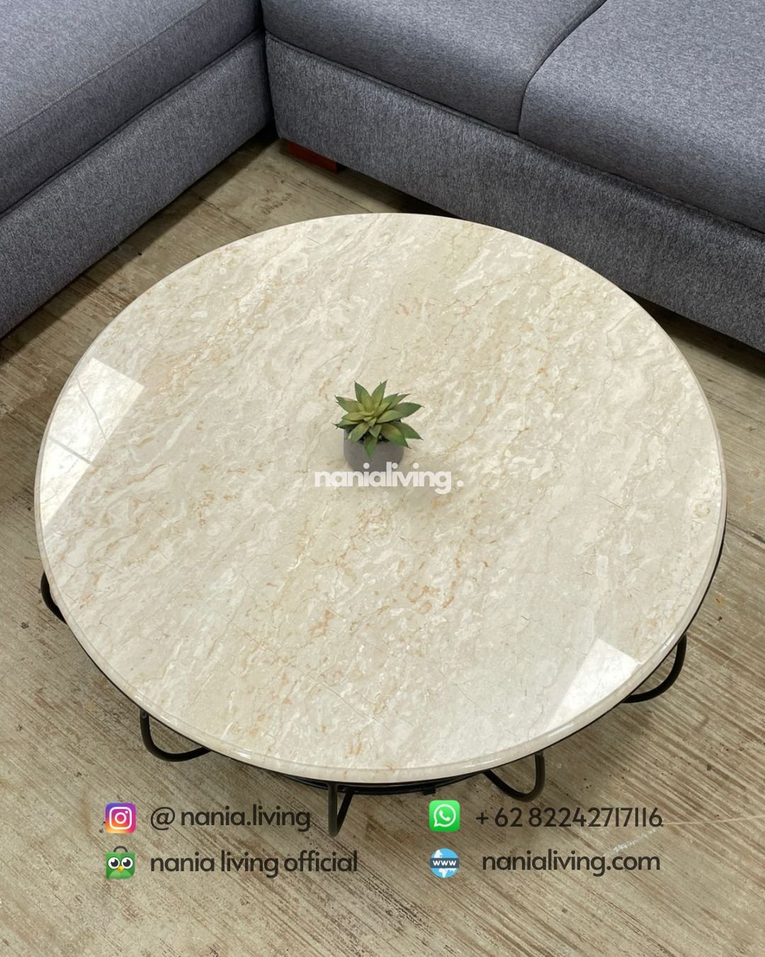 Modern Corner Sofa With A Marble-topped Table (4) table Modern Corner Sofa With A Marble-topped Table