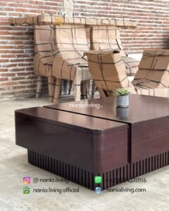 Modern Low Teak Coffee Table