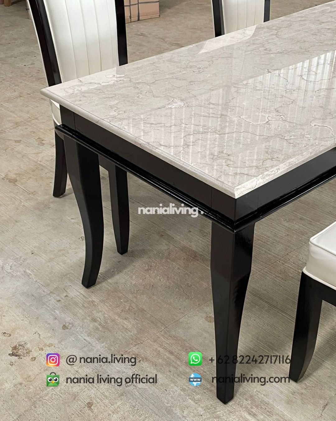 Simple Marble Dining Table With 4 Chairs (4) detail Simple Marble Dining Table With 4 Chairs