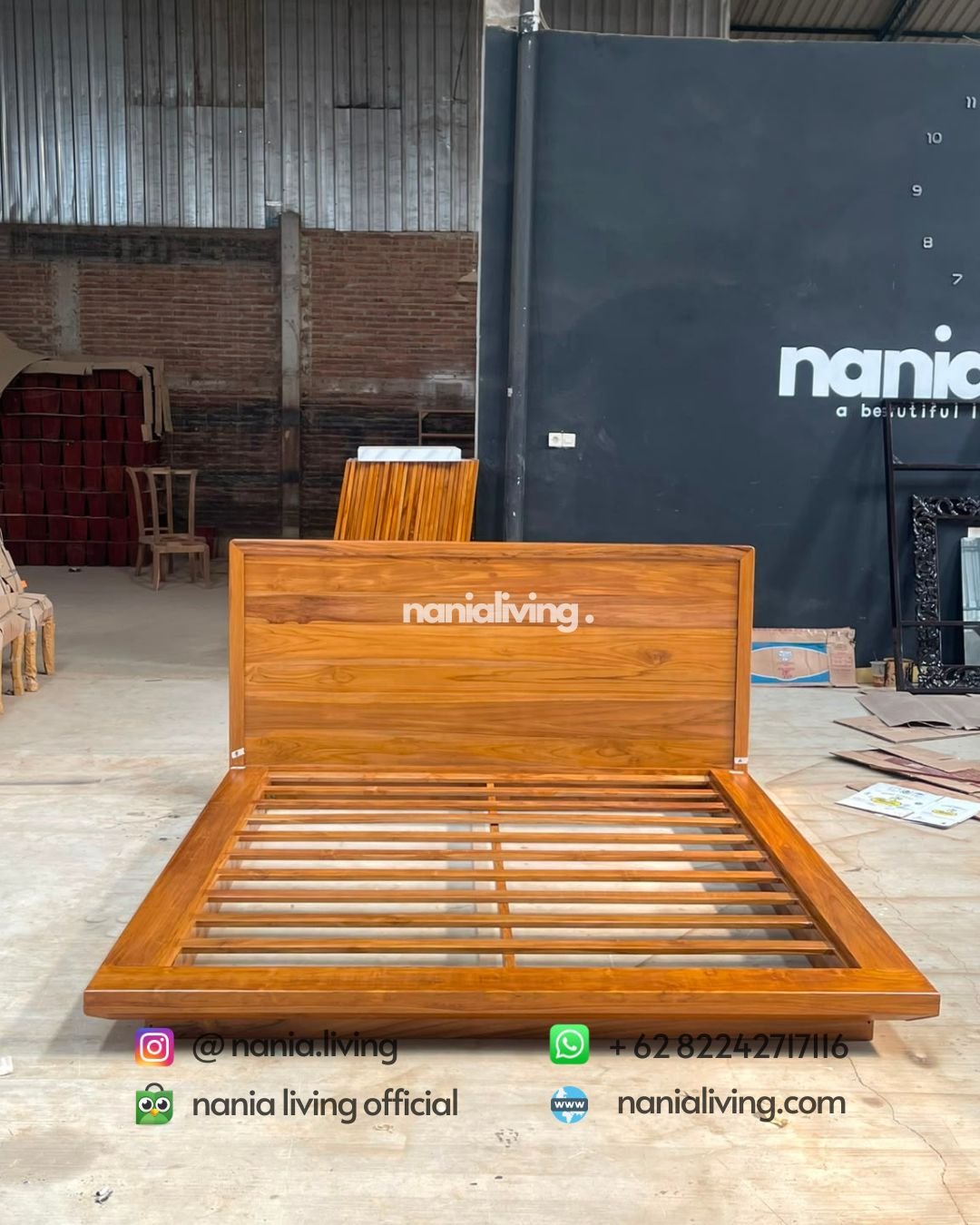 Simple Minimalist Slatted Bed (4) cv nania bintang utama