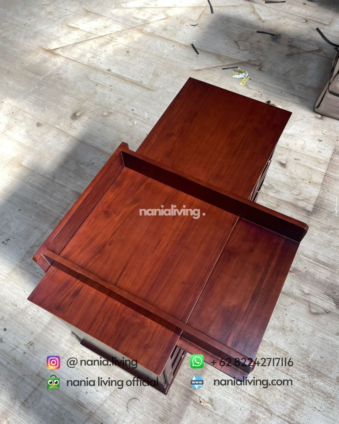top Teak Baby Changing Table