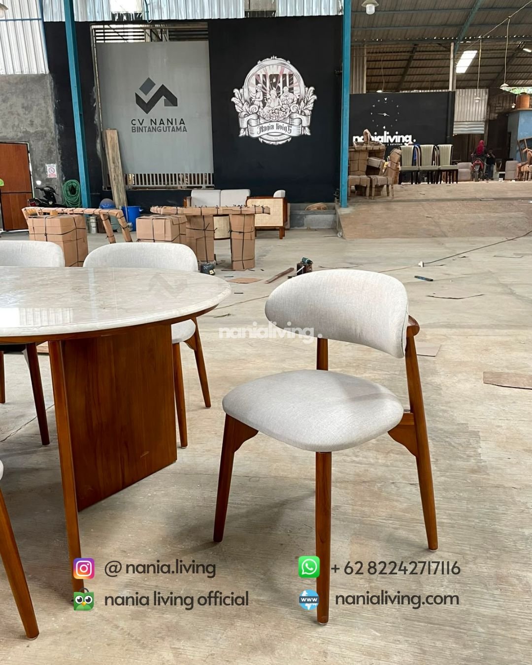 Ropan Oval Marble Dining Table Set With 6 Chairs (3)
