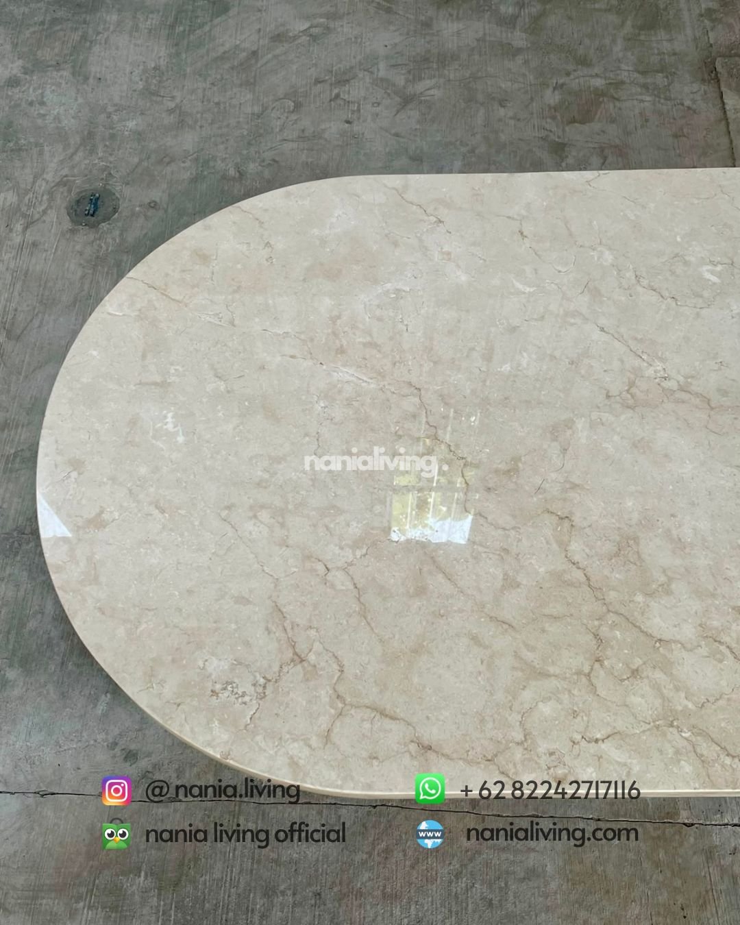 Stella Oval Marble Dining Table (3)