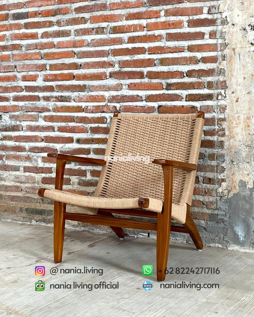 Teak Rope-weave Lounge Chair (4)