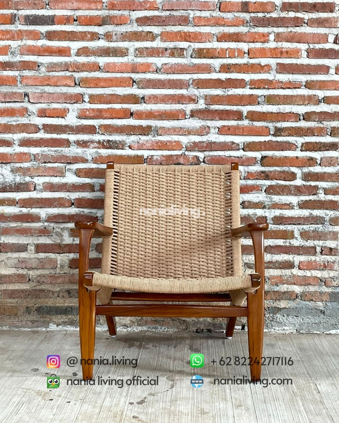Teak Rope-weave Lounge Chair (5)