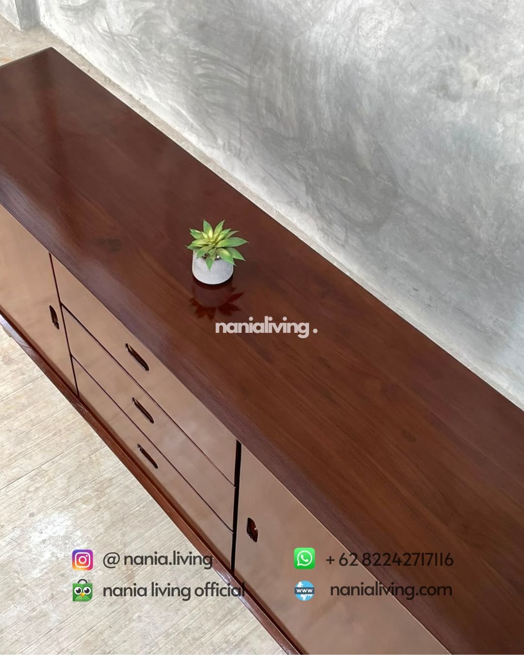 Retro Minimalist Wooden Sideboard (4)