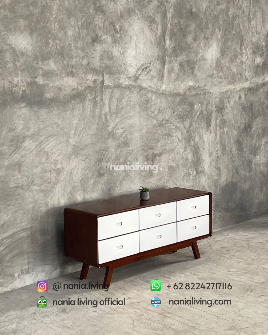 minimalist retro teak TV stand (3)