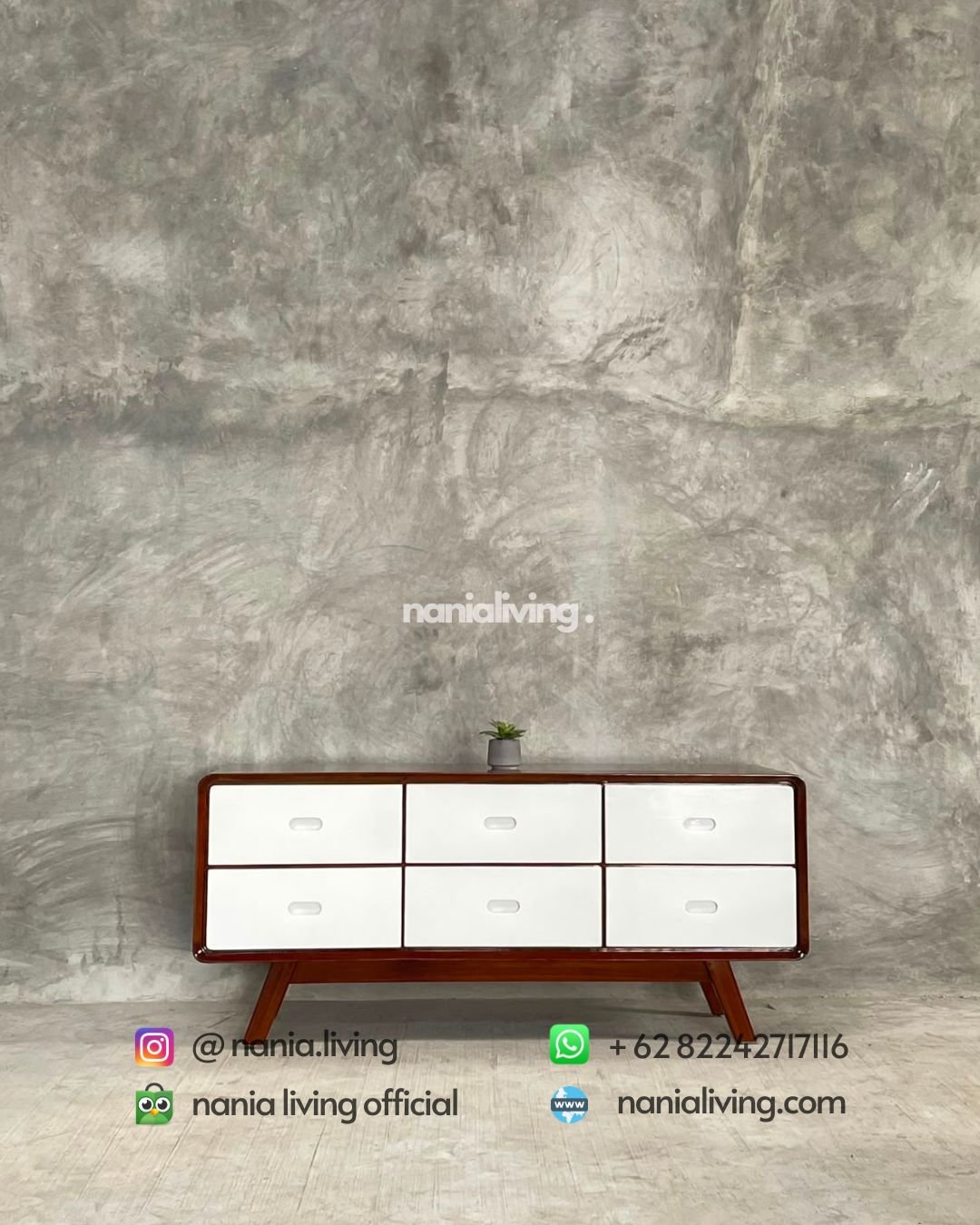 minimalist retro teak TV stand (5)