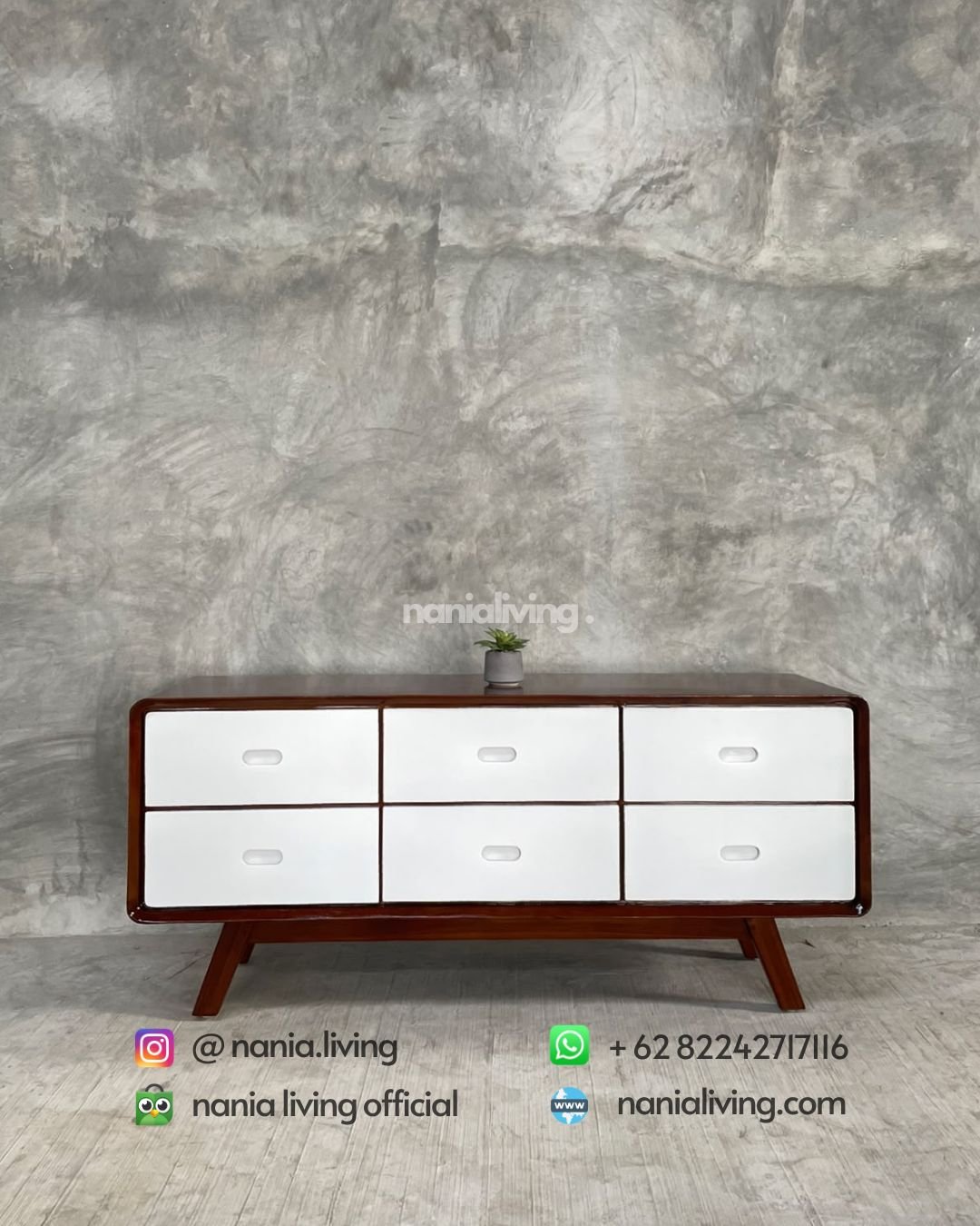 minimalist retro teak TV stand (6)