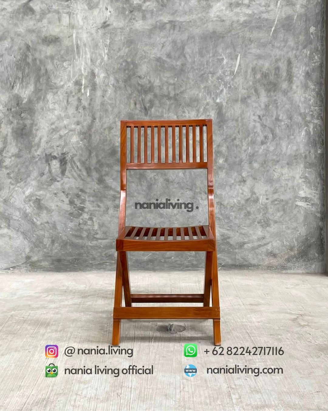 Custom-made Outdoor Teak Garden Chairs (2)