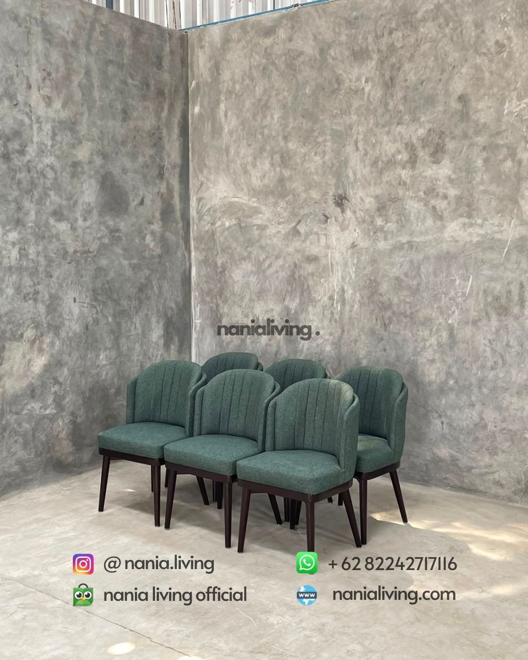 Green Double Dining Chair (2)