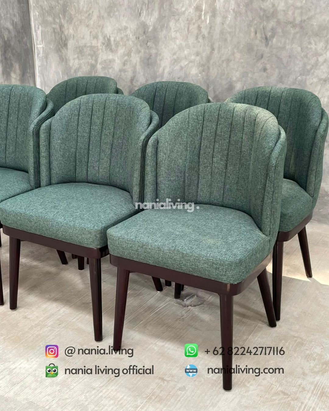 Green Double Dining Chair (3)