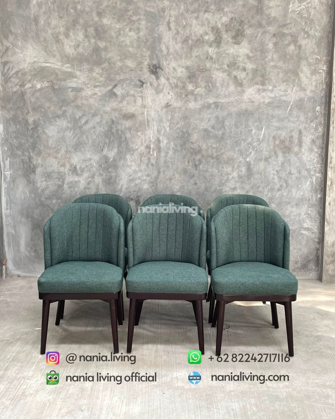 Green Double Dining Chair (6)