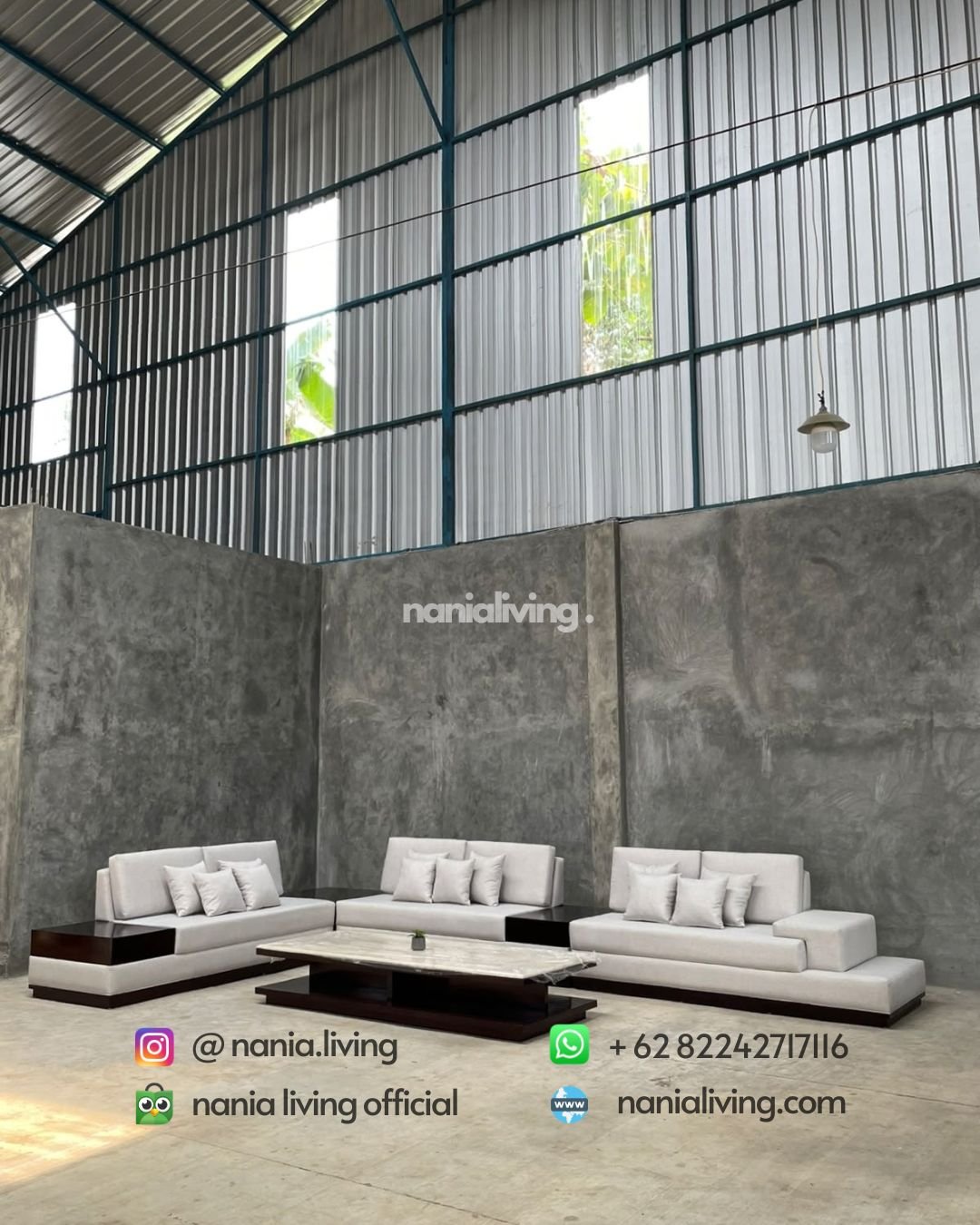 Luxury Modern Corner Sofa With A Marble Top (1)