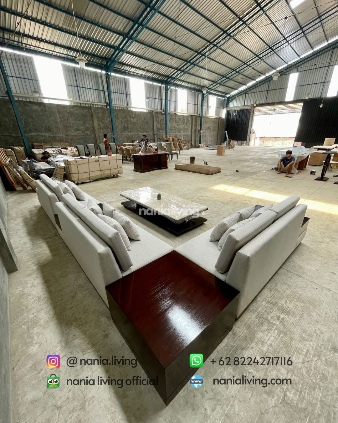 Luxury Modern Corner Sofa With A Marble Top (6)