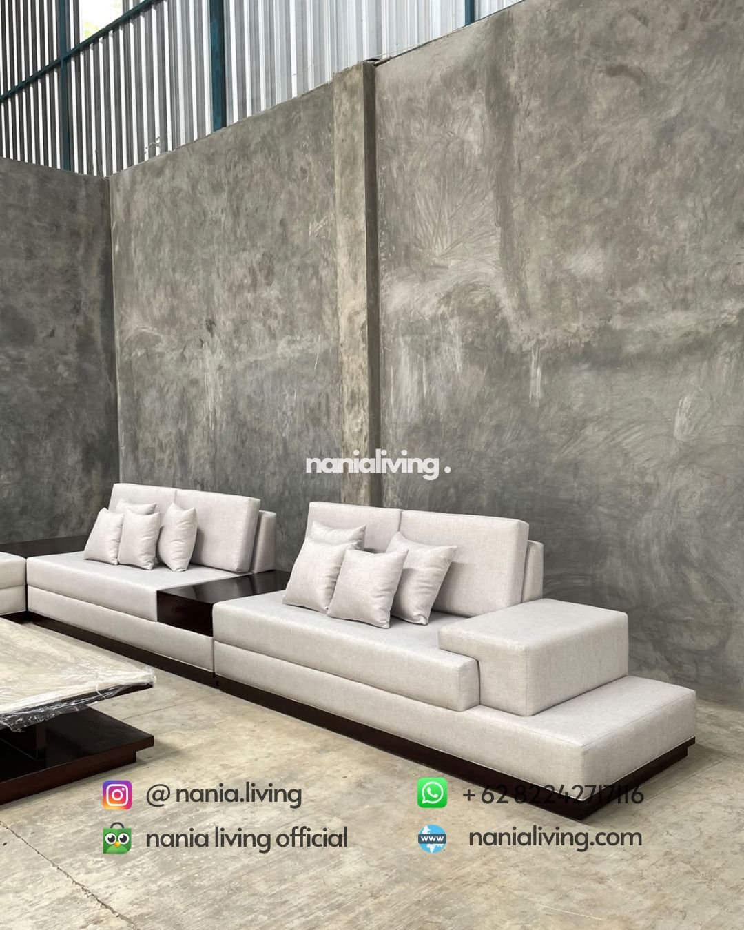Luxury Modern Corner Sofa With A Marble Top (7)
