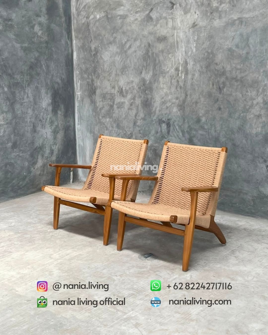 Outdoor Teak Rope Patio Chair (1)