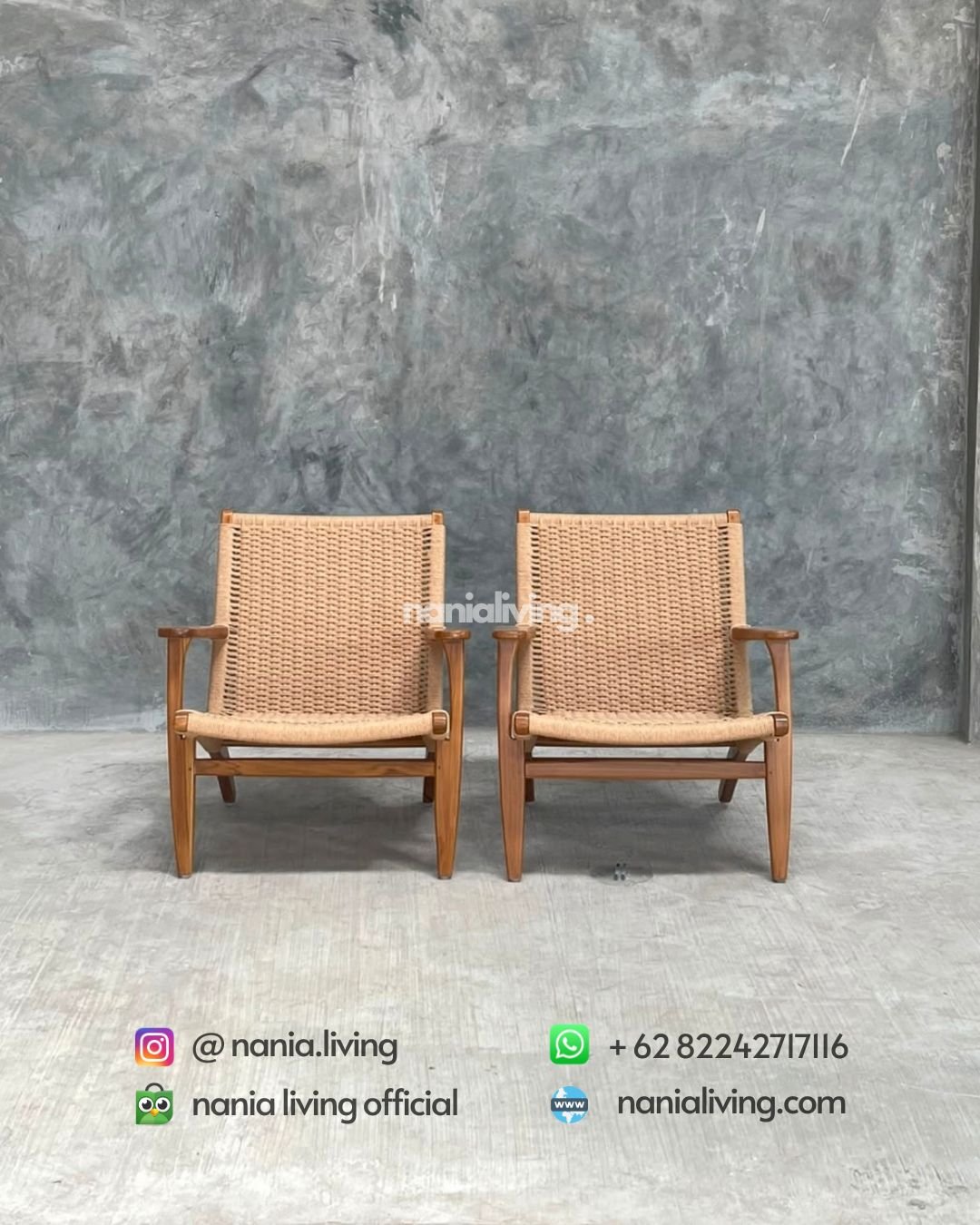 Outdoor Teak Rope Patio Chair (3)