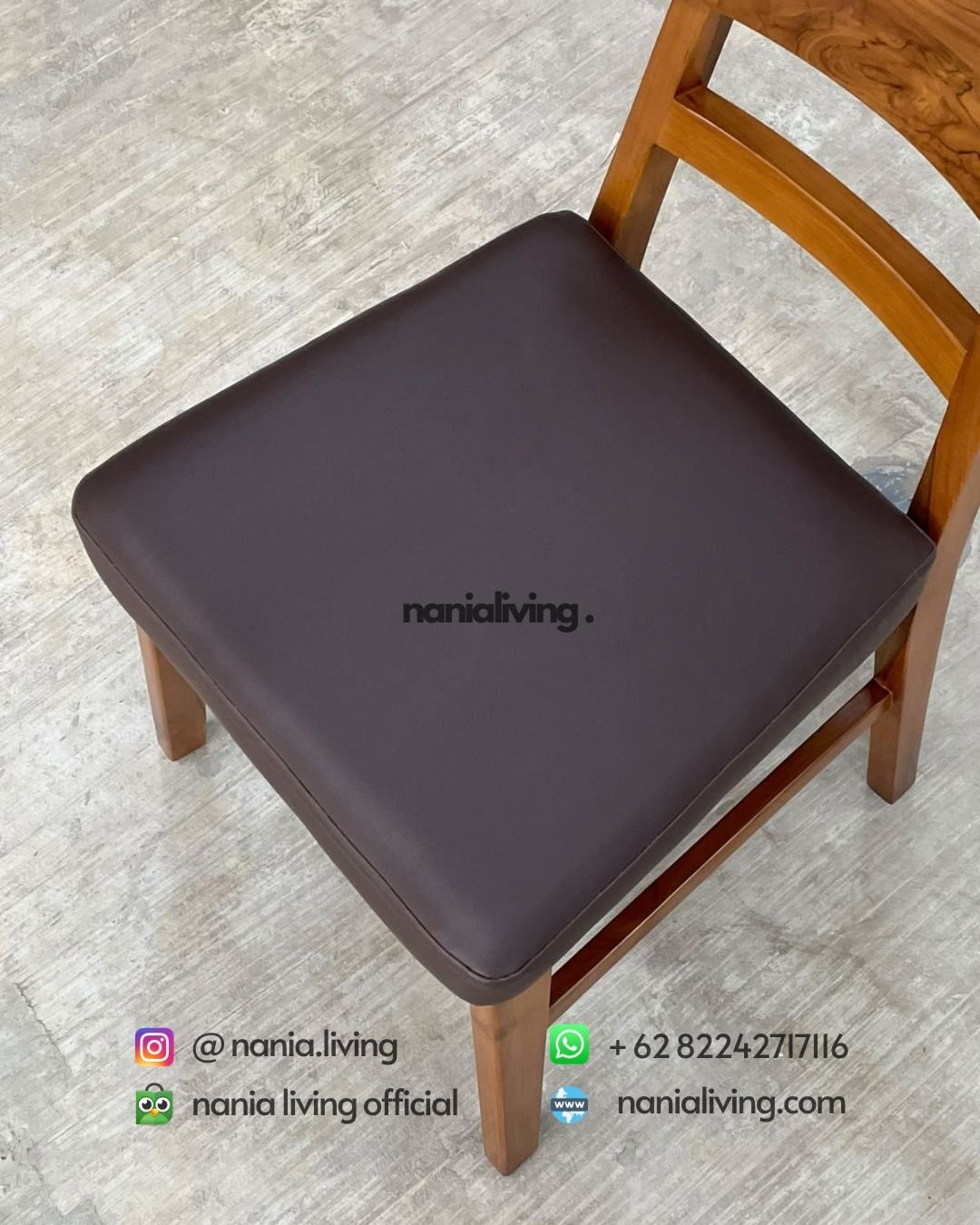 Teak Cafe Chairs With Padding (5)