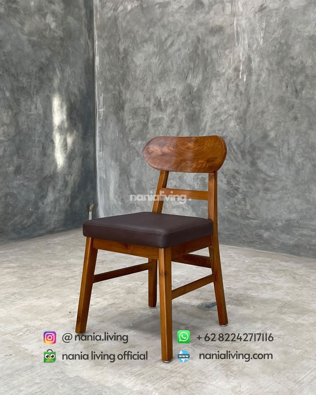 Teak Cafe Chairs With Padding (6)