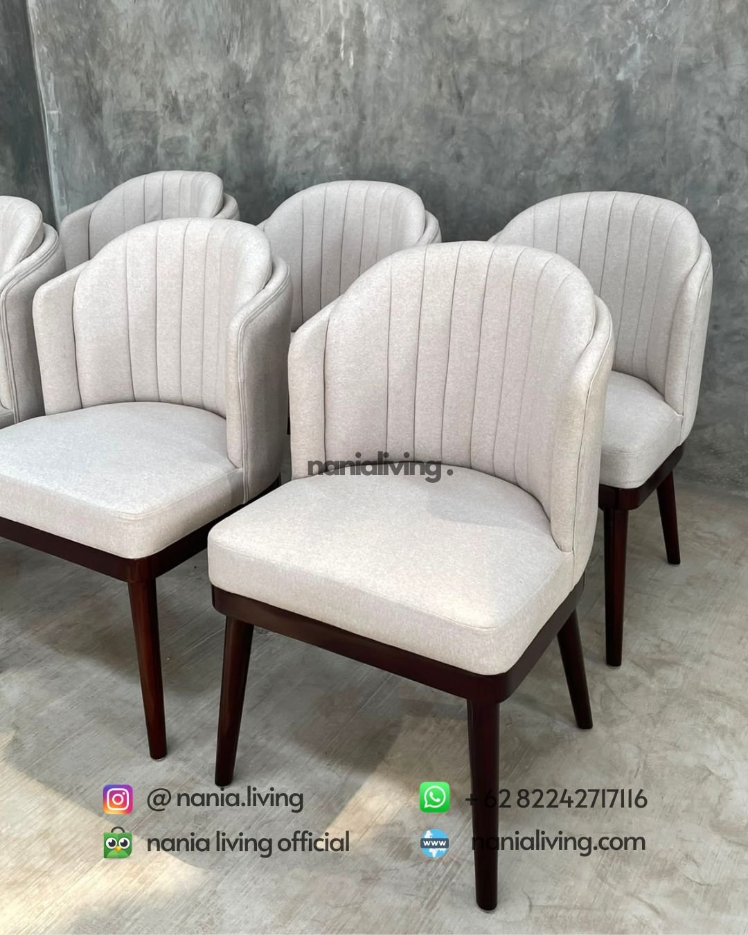 White Double Dining Chair (2)