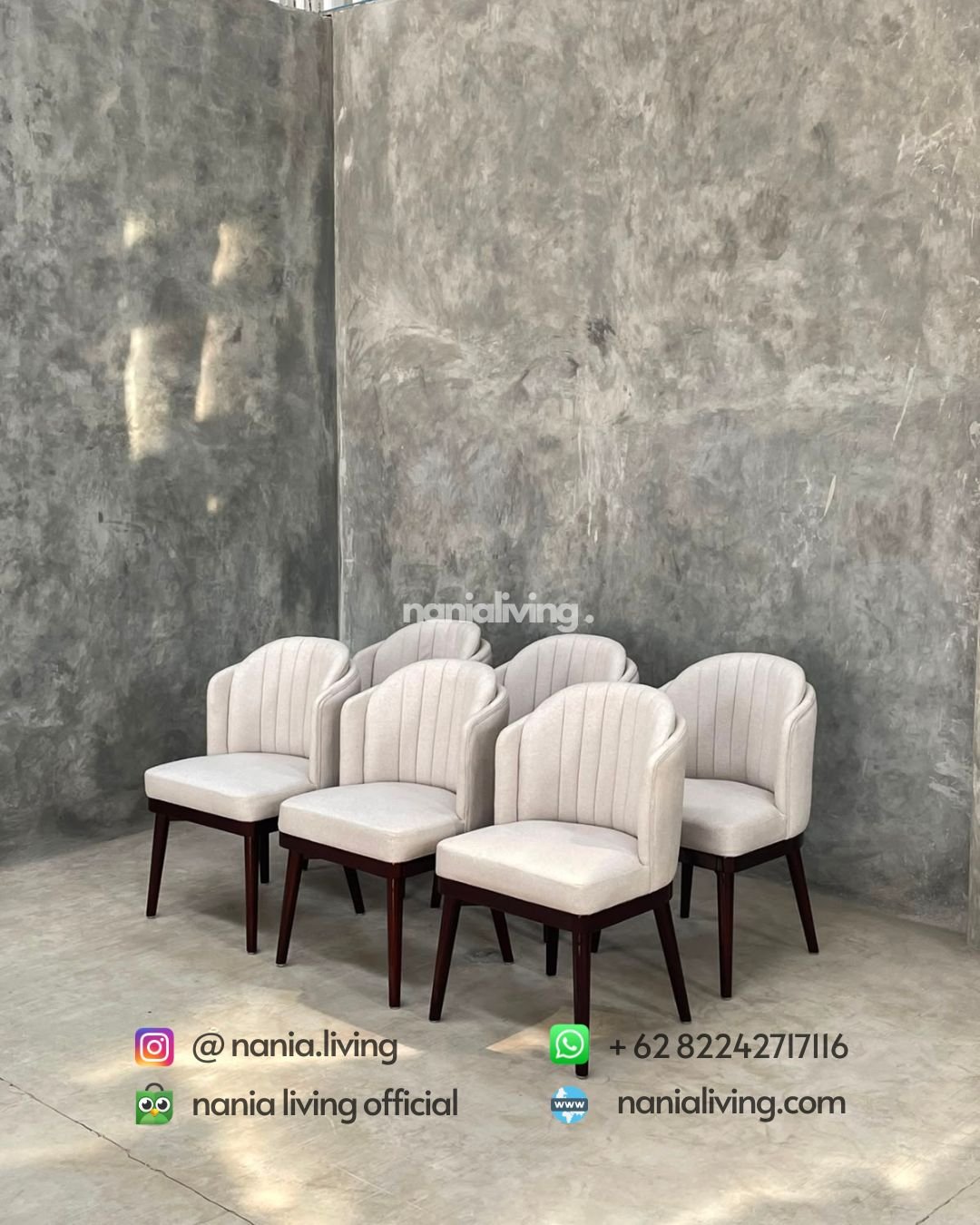 White Double Dining Chair (3)