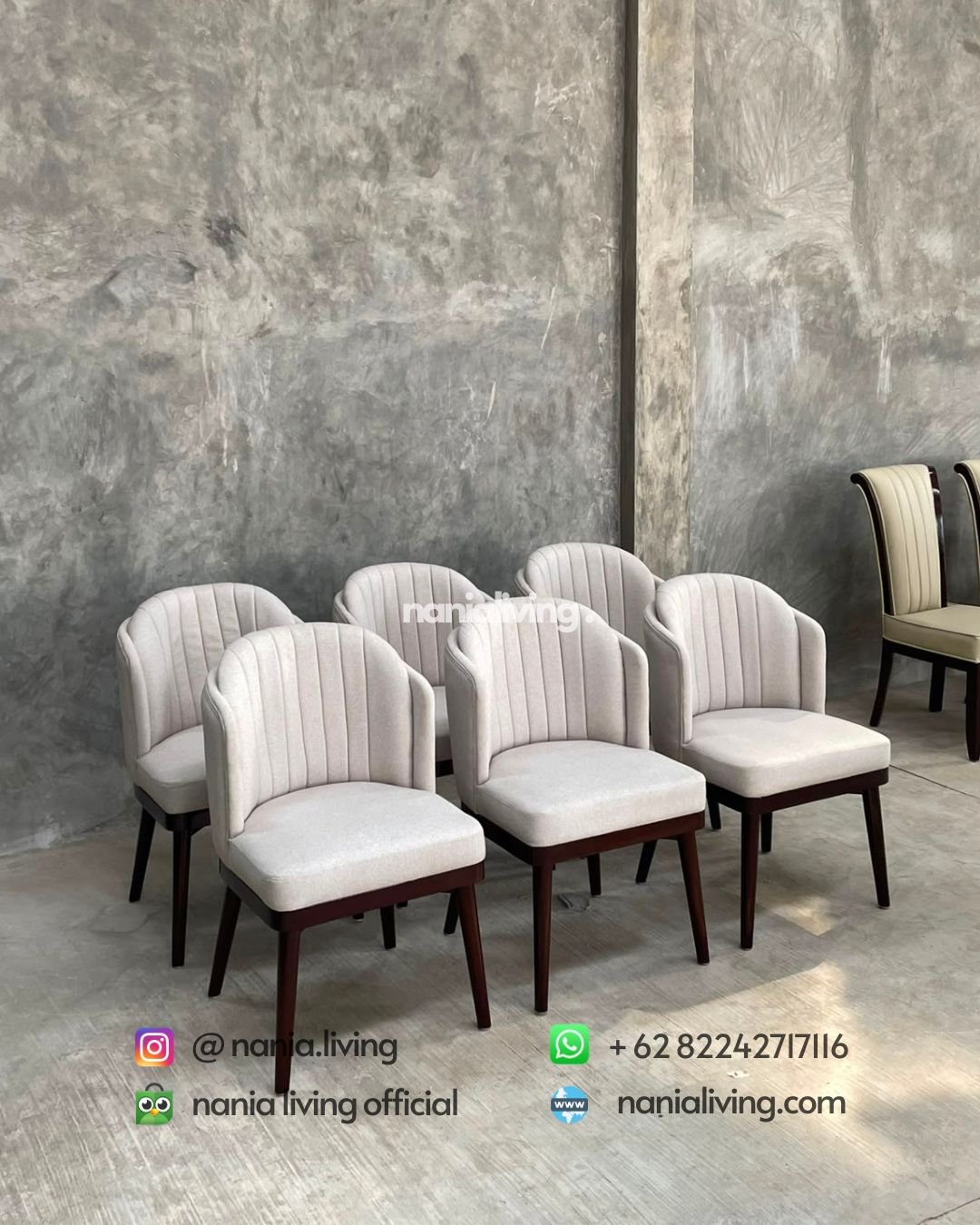 White Double Dining Chair (4)