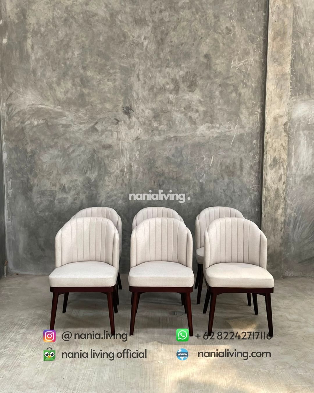 White Double Dining Chair (5)