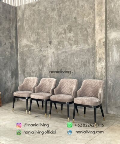Dining Chair Chequered Pattern