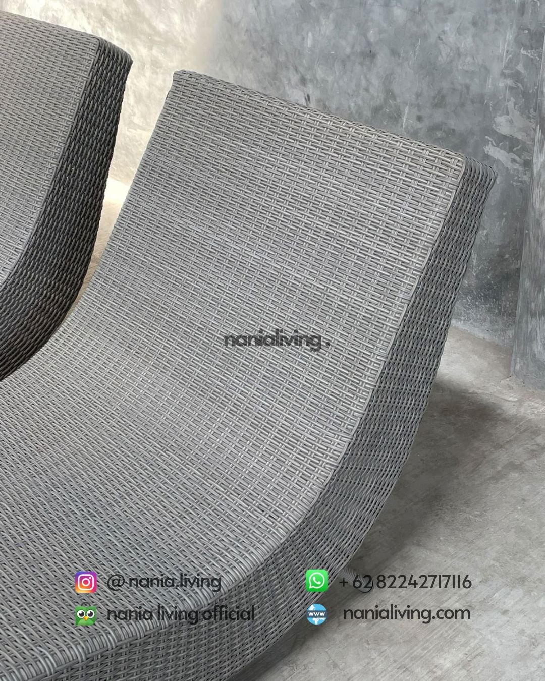 Full Synthetic Rattan Lounger With A Steel Frame (2)