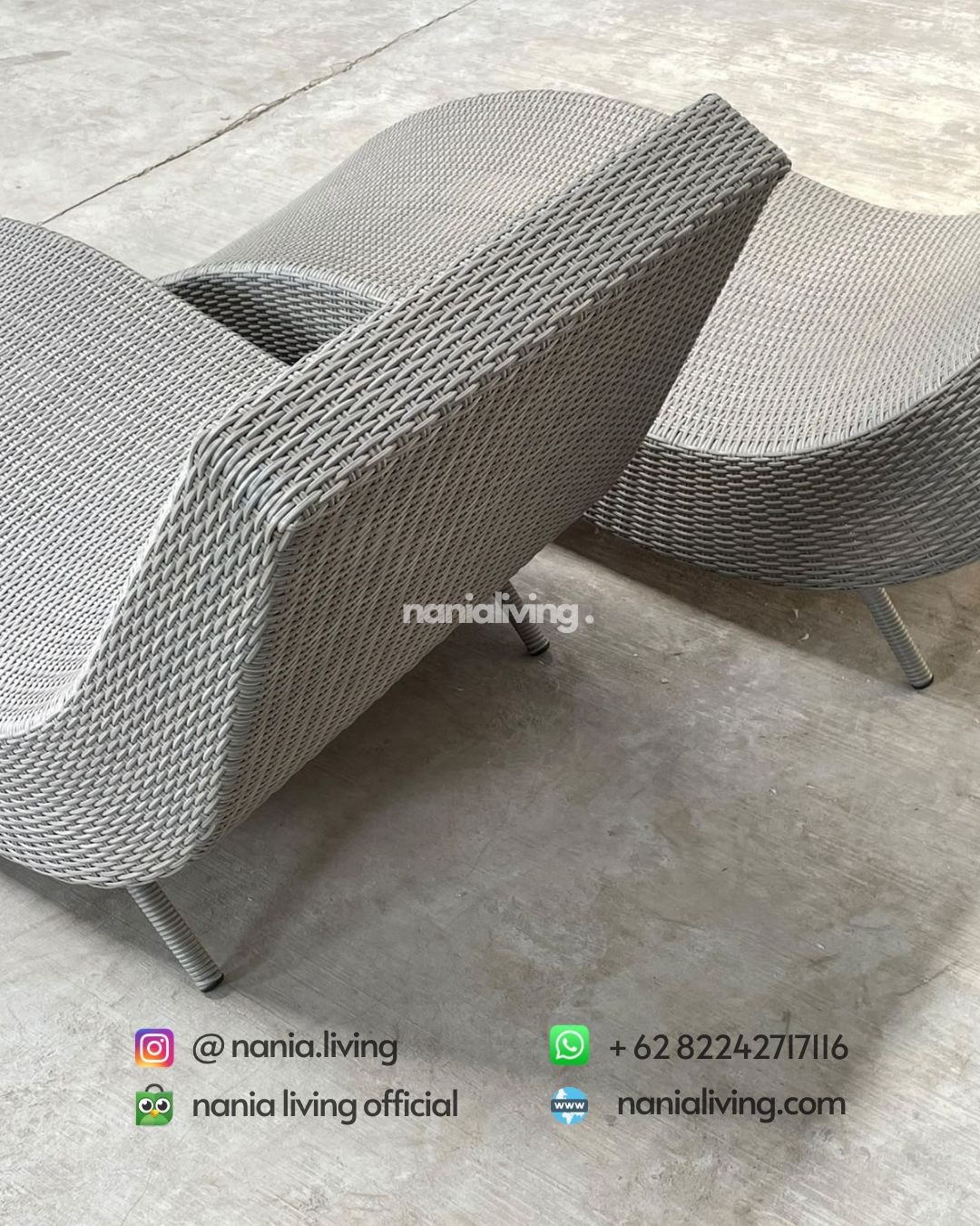 Full Synthetic Rattan Lounger With A Steel Frame (3)