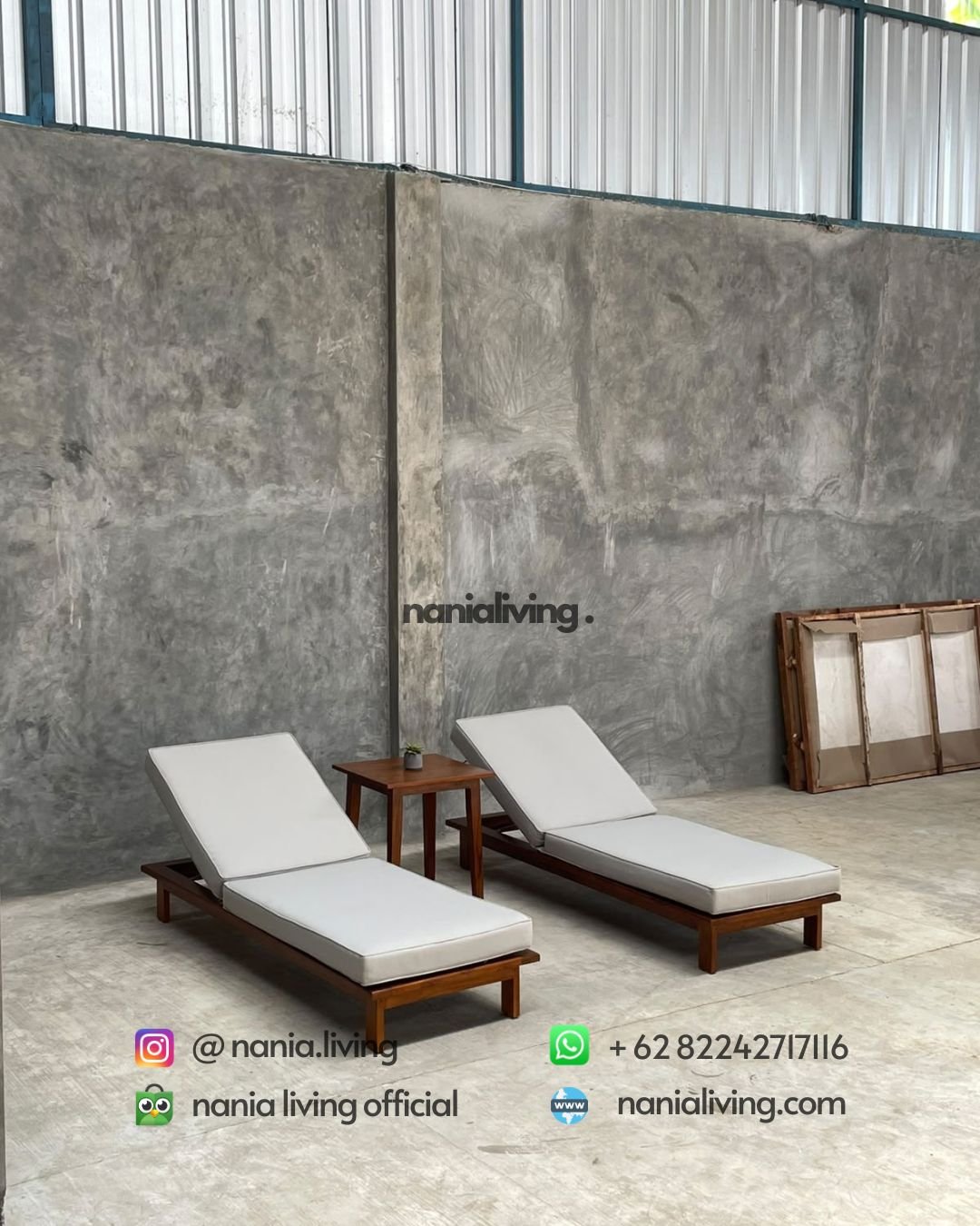 Minimalist Double Lounger Set With Table (5)