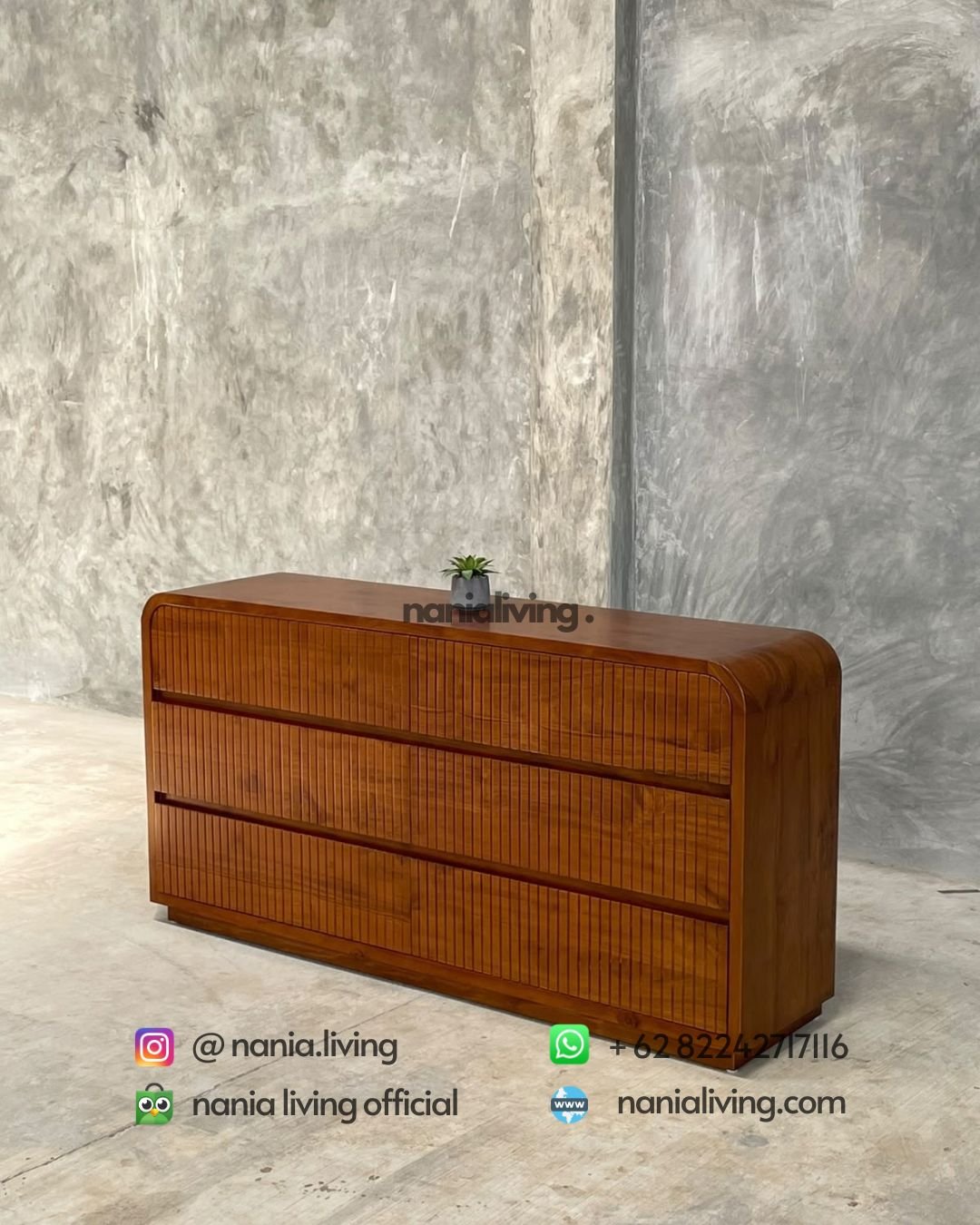 Modern Minimalist Teak Sideboard (1)
