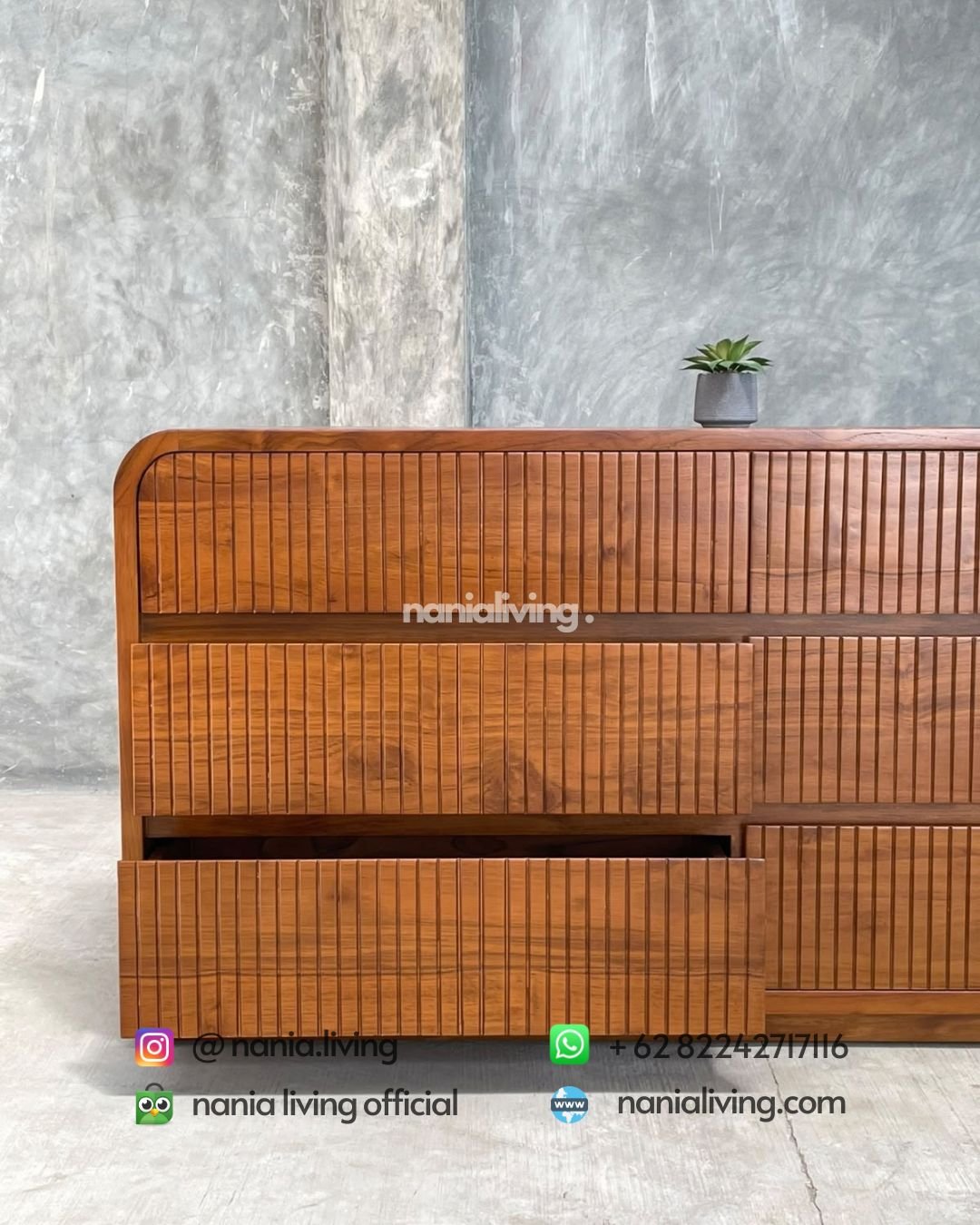 Modern Minimalist Teak Sideboard (3)