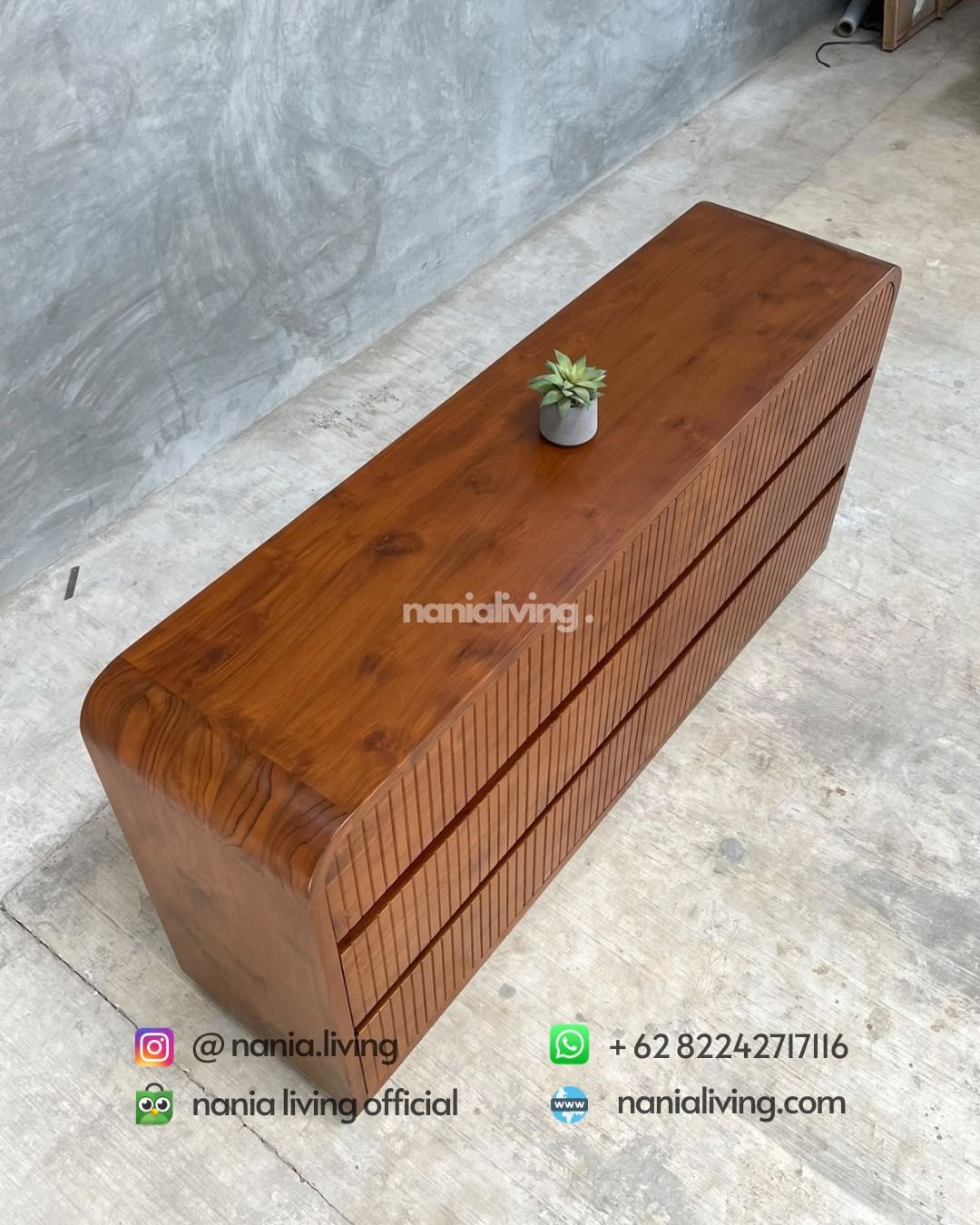 Modern Minimalist Teak Sideboard (6)